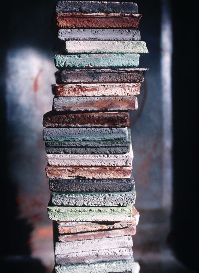 Tile creates durable, low-toxic surfaces. Although energy intensive to manufacture, many tiles contain recycled content or are available salvaged.